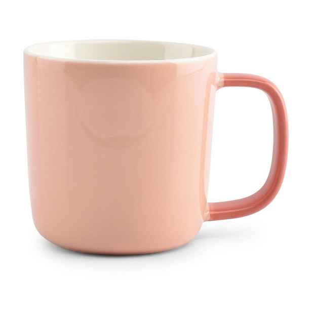 Růžový hrnek z kostního porcelánu 370 ml Mae – ONA