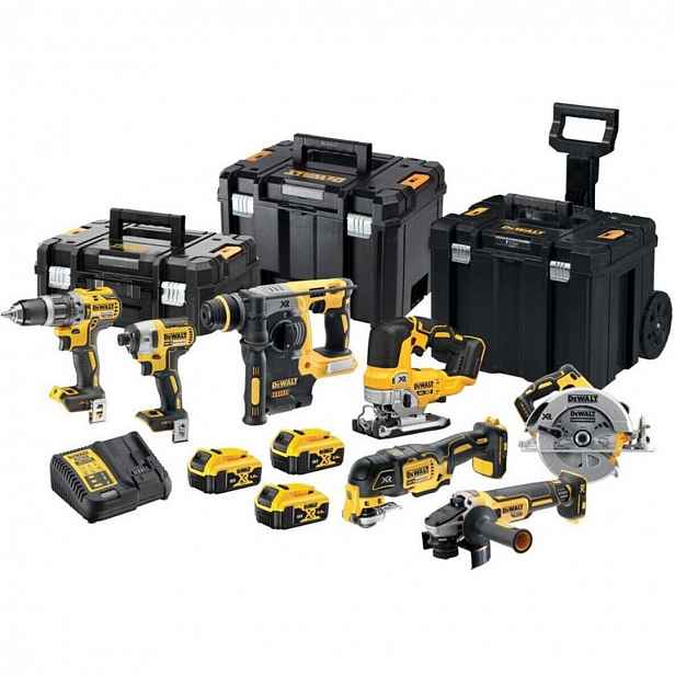 DeWALT - 14dílná sada AKU nářadí, baterií a nabíječky DCK755P3T