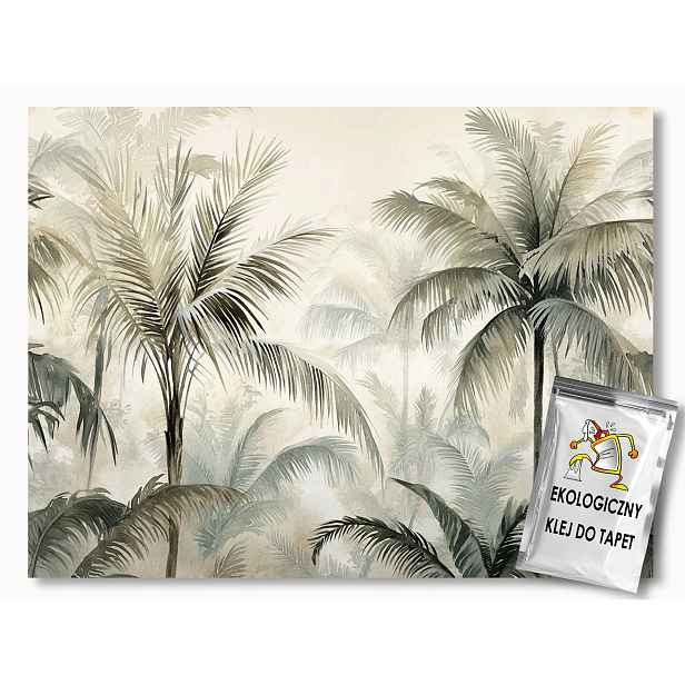 Fototapeta Flizelina Grafika Džungle Stromy Palmy Tropiky 150x105 155g
