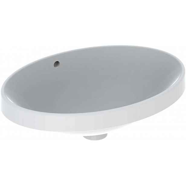 Geberit VariForm - Umyvadlo zápustné 50x40 cm, s přepadem, bílá 500.708.01.2