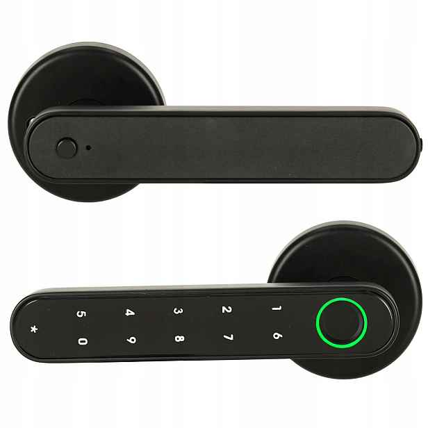 Elektronický zámek na dveře klika na kód otisk prstu bluetooth