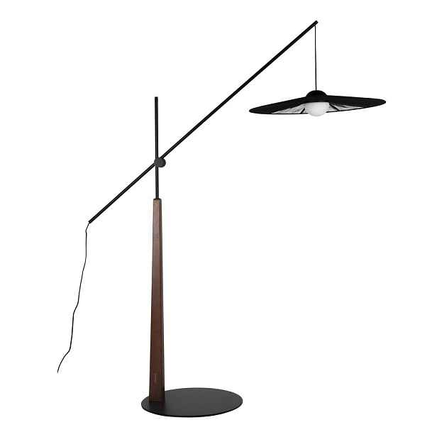 Černá/v tmavě přírodní barvě stojací lampa (výška 200 cm) Belle – Zuiver