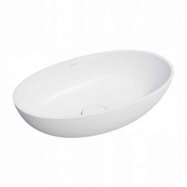 Shell M+ umyvadlo na desku, 60 x 35 cm bílá mat /bm/ (shellunbm) /po/