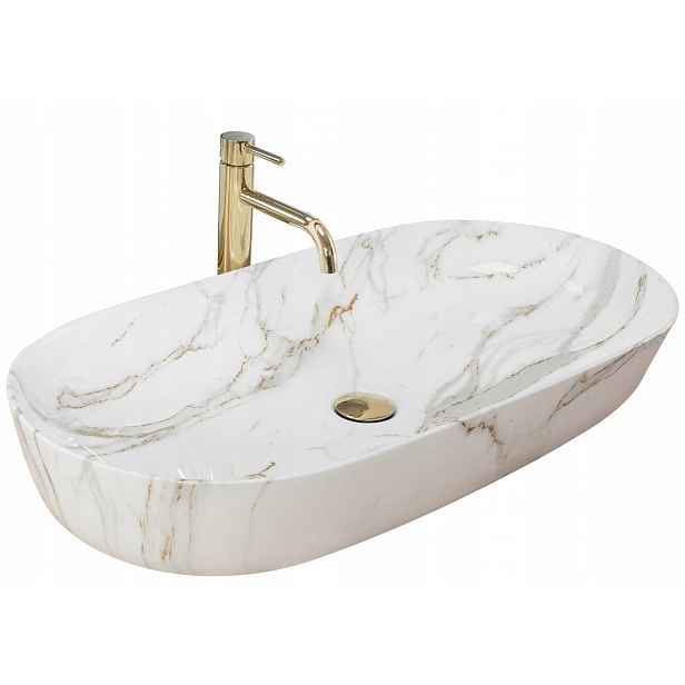 Umyvadlo Cleo 81 Shiny Aiax Na Desku