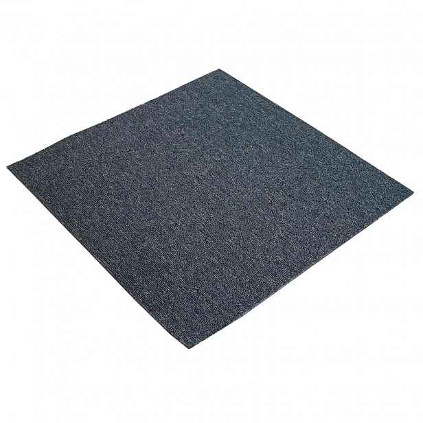 vidaXL Kobercová dlaždice Modro šedá 50 x 50 cm 4 ks PP a bitumen