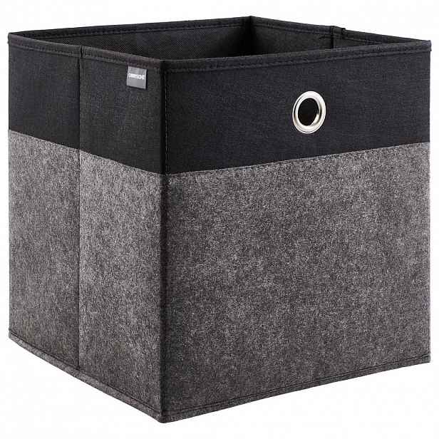 Carryhome SKLÁDACÍ KRABICE, kov, textil, karton, 32/32/32 cm