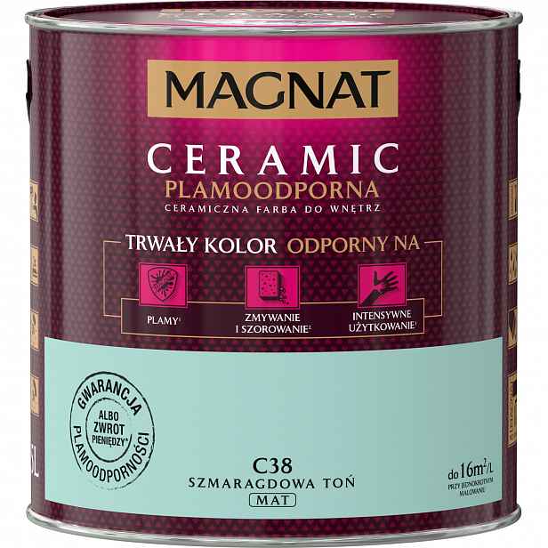 Barva Magnat Ceramic 2,5L C38 Smaragdová Tónová