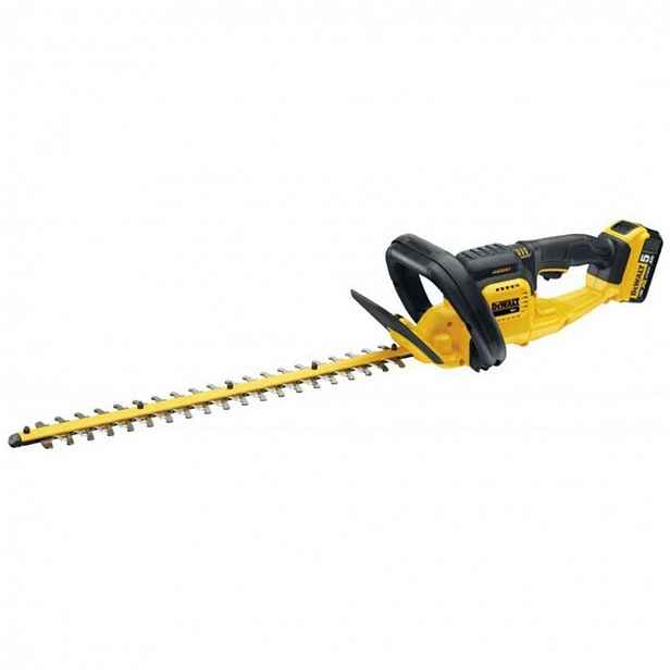 DeWALT - 18V AKU plotové nůžky 55 cm, 1x aku 5,0 Ah Li-Ion, nabíječka DCM563P1
