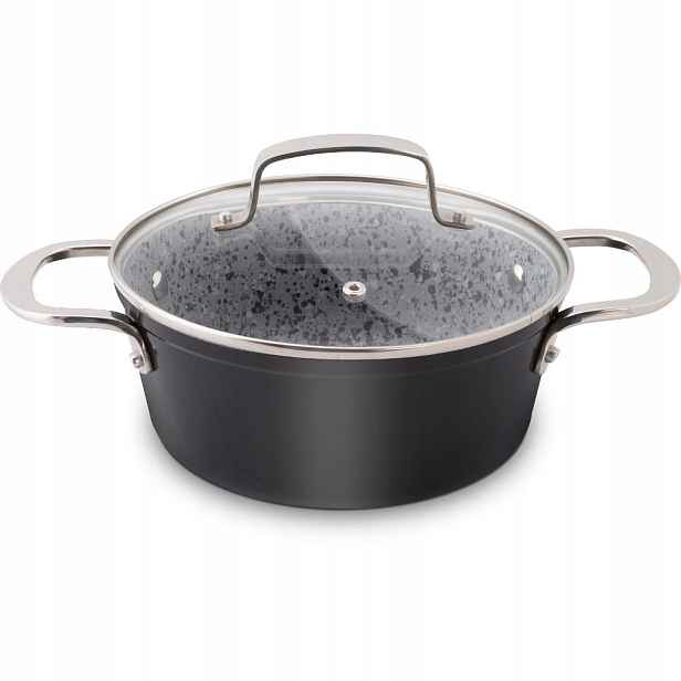 Kastrol s poklicí 18CM Granit Lamart LT1252