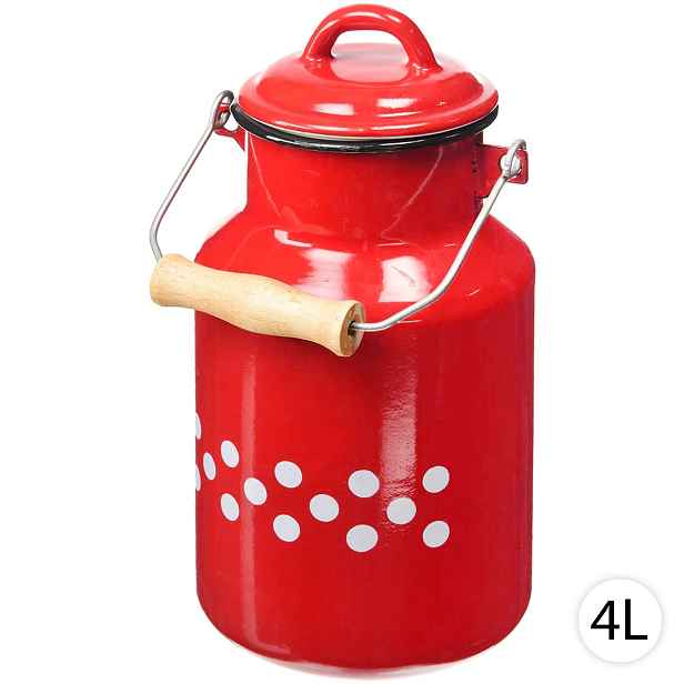 Smaltovaná konvice na polévku, mléko a tekutiny, 4L, Perfect Home 7774