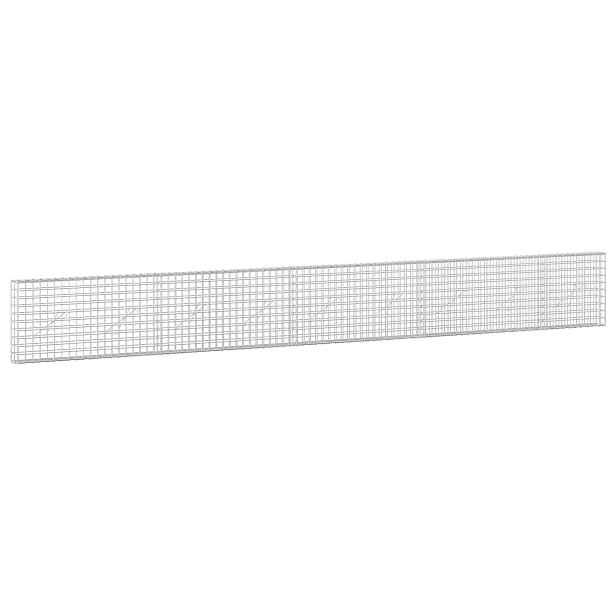 vidaXL Gabion s drátem 3,5 mm a síťkou 5x5 cm 450x10x50 cm