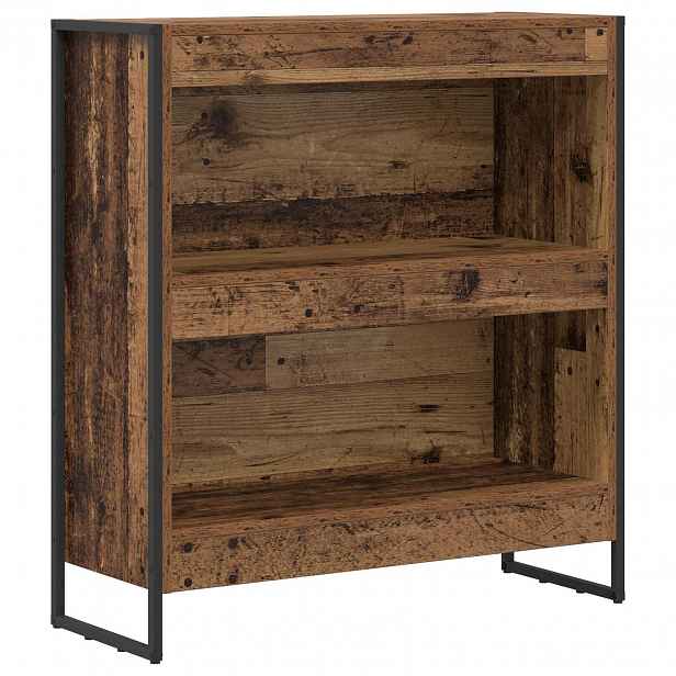 vidaXL Knihovna 80 x 30 x 86,5 cm Kompozitní dřevo Staré dřevo
