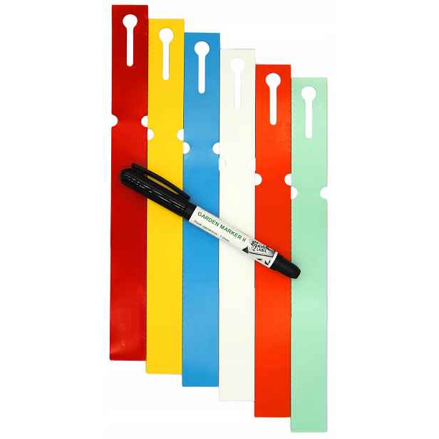 Marker II+Štítky 6 smyčkové pro popis rostlin 250x25mm (25x250) 600ks