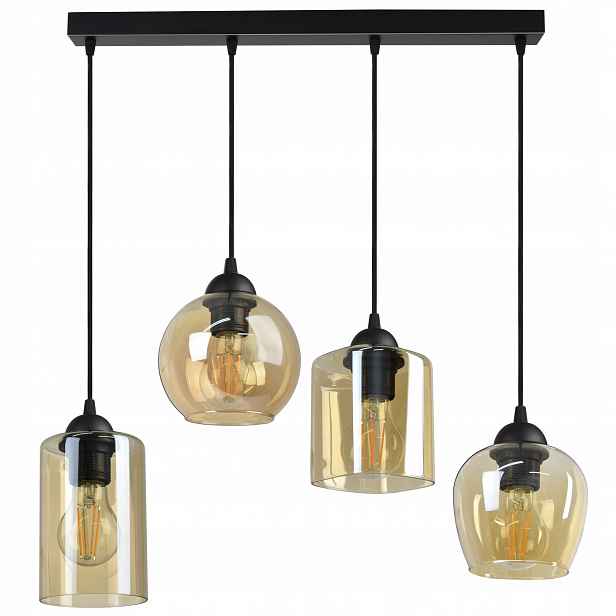 Skleněná závěsná lampa Stropní Svítidlo Geometrické stínítka
