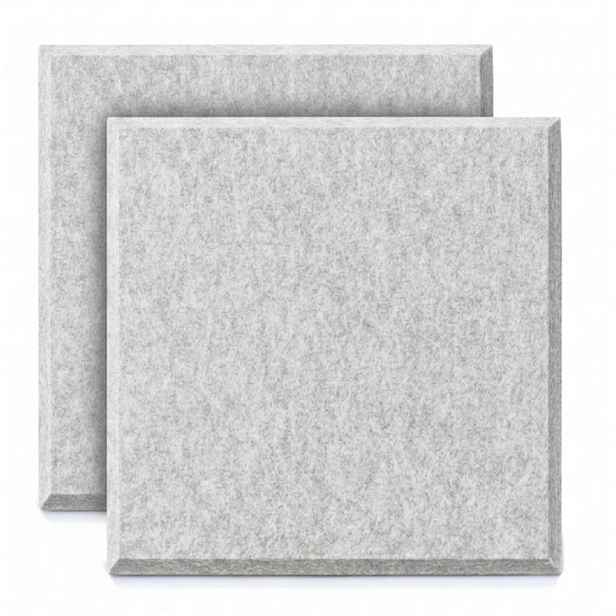 Dekorativní filcový nástěnný panel CROSS šedá 40x40 cm čtverec - sada 2 ks