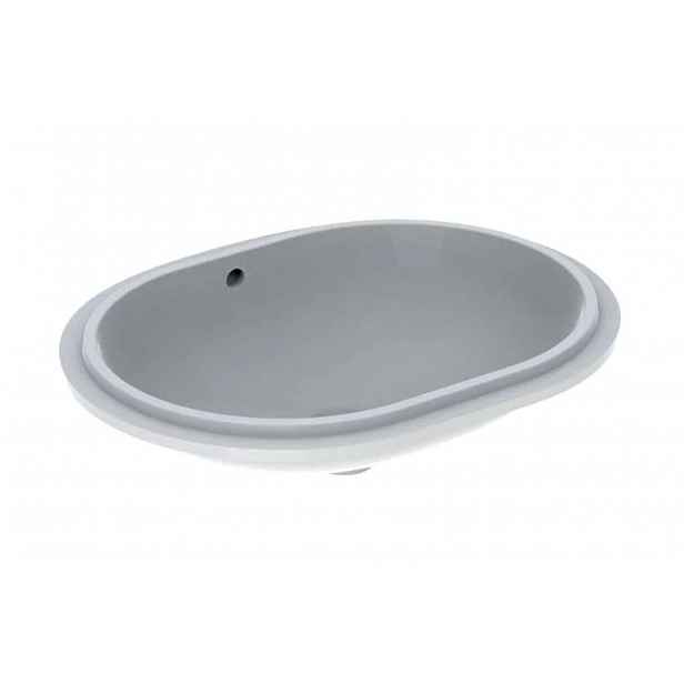 Geberit VariForm - Umyvadlo vestavné 61x46 cm, s přepadem, bílá 500.756.01.2
