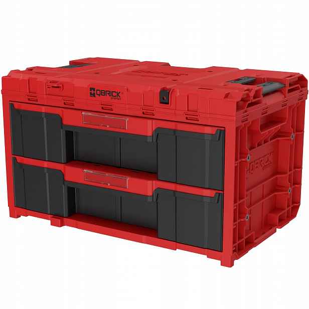 Skříňka se zásuvkami Qbrick System One 2.0 Drawer 2 Toolbox Expert Red