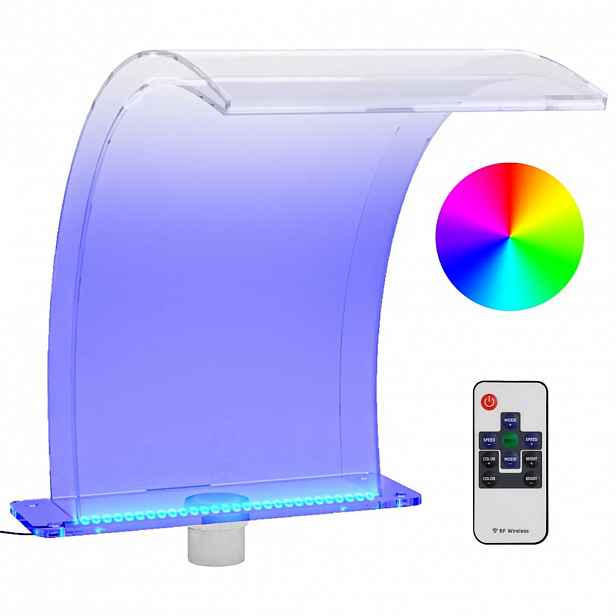 vidaXL Bazénová fontána s RGB LED osvětlením akryl 50 cm