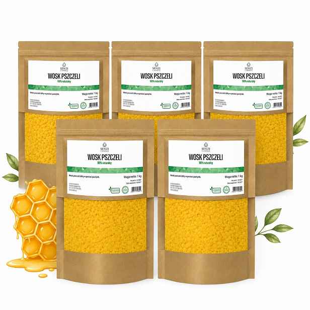 Vosk Žlutý granulát Přírodní pastilky pro svíčky a kosmetiku 5 kg