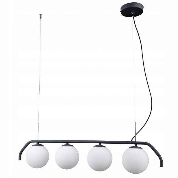 Závěsná lampa Carimi Šedá Chrom Led 4 zdroje G9 Nastavitelná 94 cm Italux