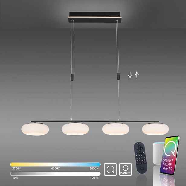 Závěsná lampa Paul Neuhaus Elis 2 body světla, integrovaný Led zdroj