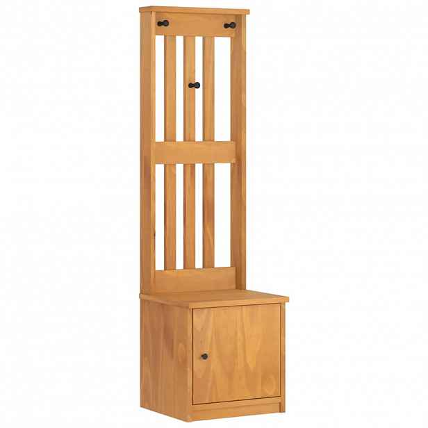 vidaXL Předsíňový strom SANDNES 45x40x159,5 cm Borovicový masiv