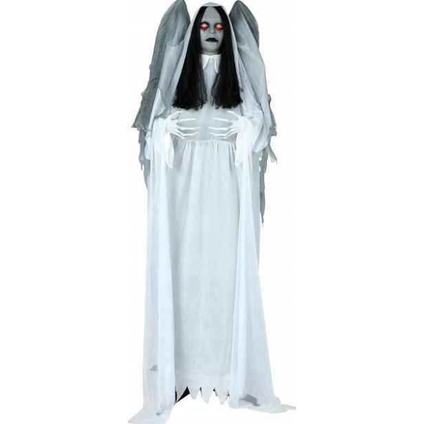 Interaktivní Mrtvý Anděl Smrti Světlo Zvuk Pohyb 170 CM Halloween