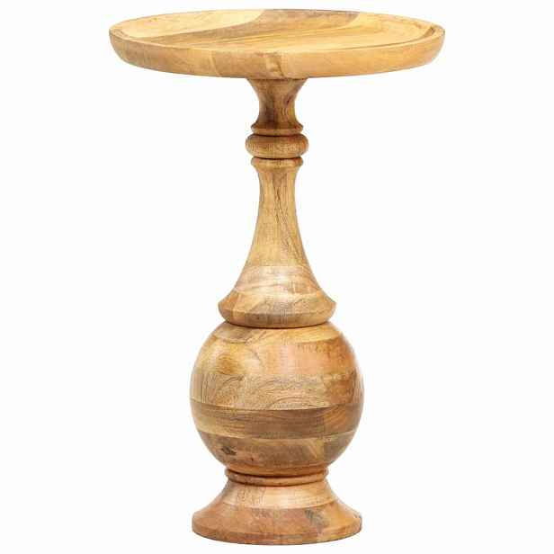 vidaXL Kulatý odkládací stolek 43x43x66 cm masivní mangovníkové dřevo