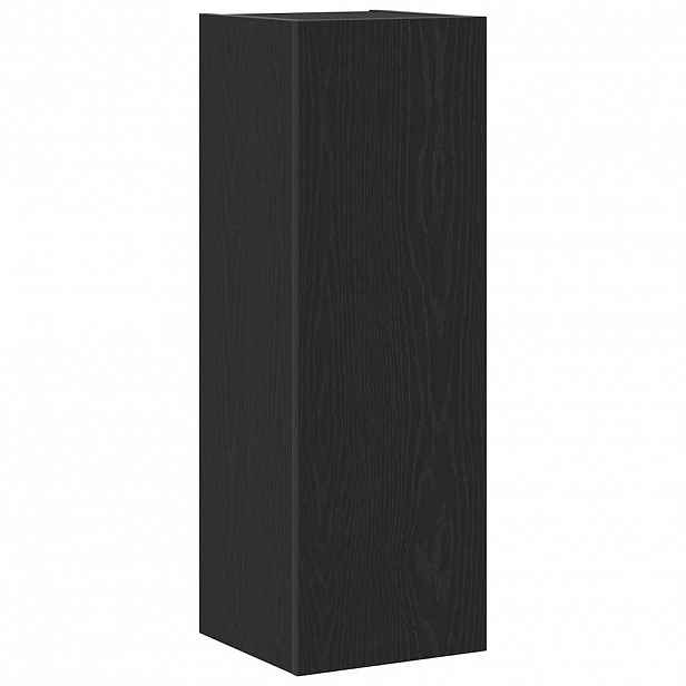 vidaXL Nástěnná skříň na TV 30,5 x 30 x 90 cm Černý dub