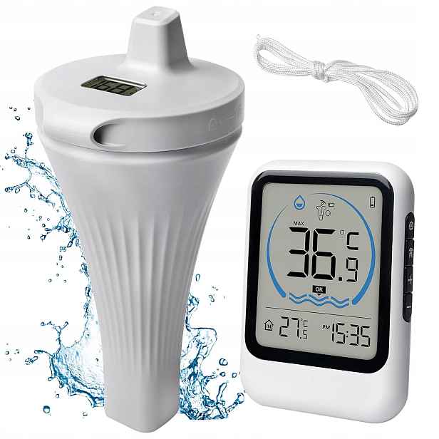 Digitální Teploměr Do Bazénu LCD Rádiový IP67