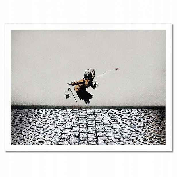 Plakáty v rámu 40x30 Banksy Babička Achoo Kicha