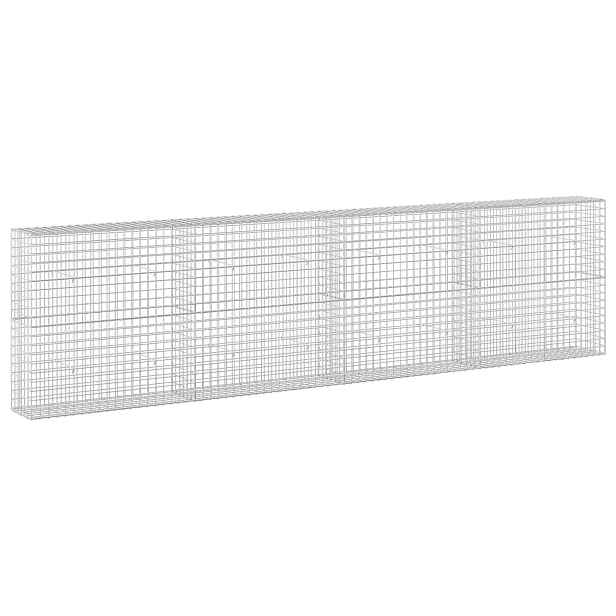 vidaXL Gabion s drátem 3,5 mm a síťkou 5x5 cm 400x30x100 cm