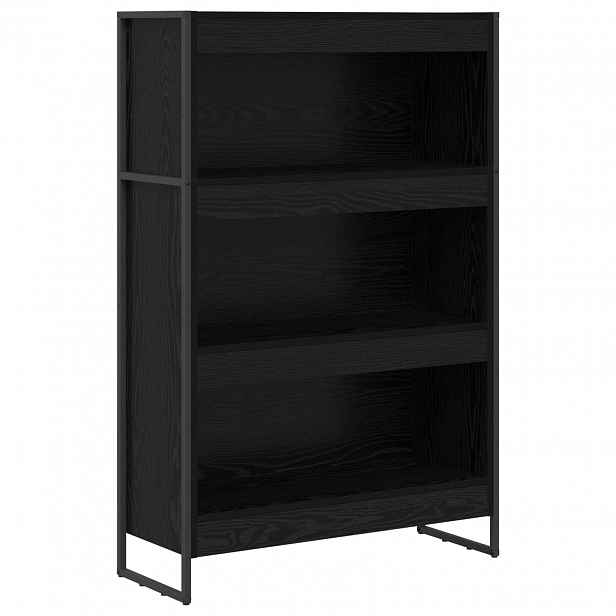 vidaXL Knihovna 80 x 30 x 121 cm Kompozitní dřevo Černý dub