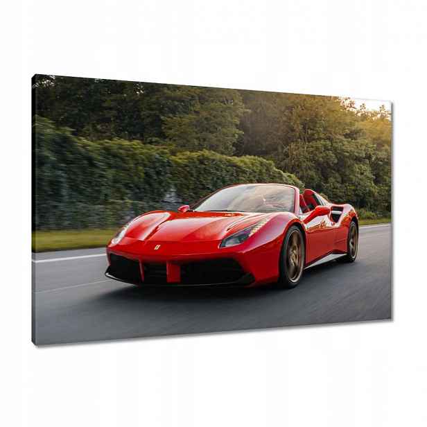 Obrazy 90x60 Červené Ferrari Cesta