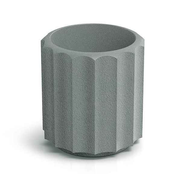 Prosperplast Plastový květináč RONAN LINE betonově šedý, varianta 28 cm