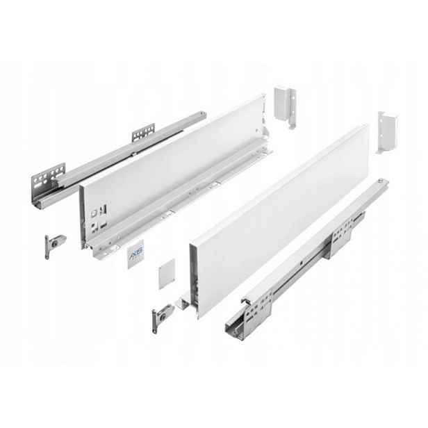 Šuplík Gtv Axis Pro 18 MM Střední H116/H120 L450 MM S Tlumením Dovírání Bílá