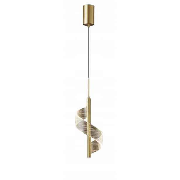 Twist P – závěsná Led lampa zlatá mosaz