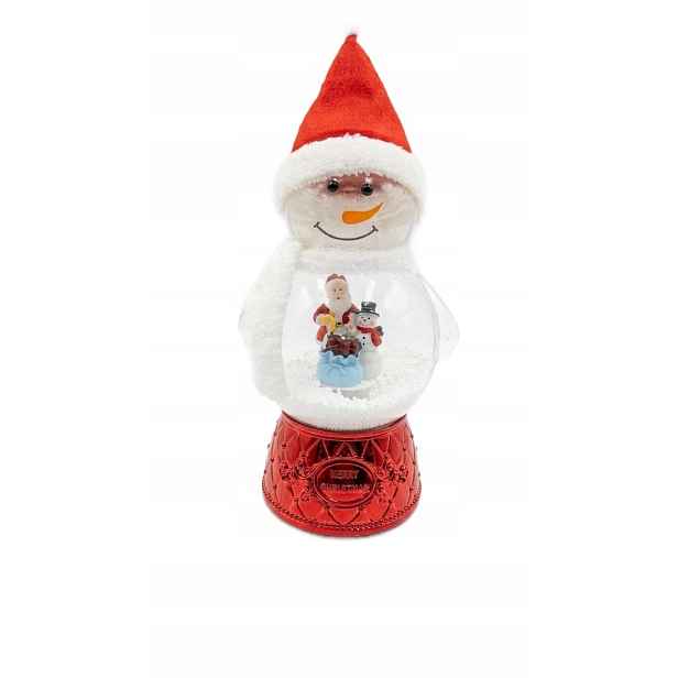 Velký sněhulák 40 cm Vánoční figurka Sněhová koule