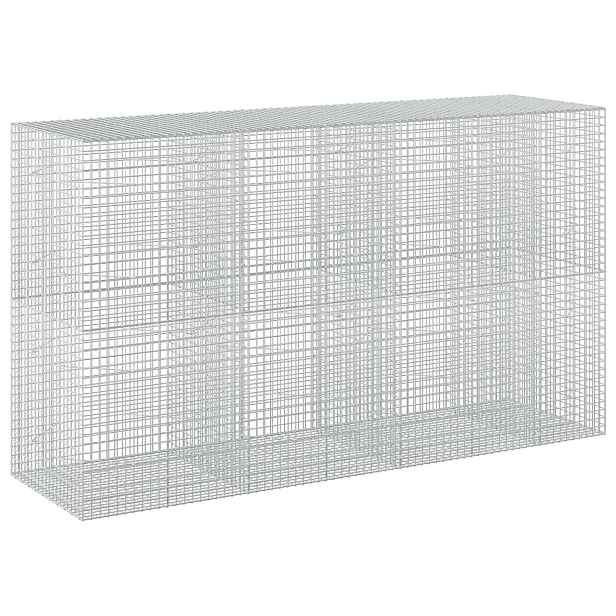 vidaXL Gabion s drátem 3,5 mm a síťkou 5x5 cm 350x100x200 cm