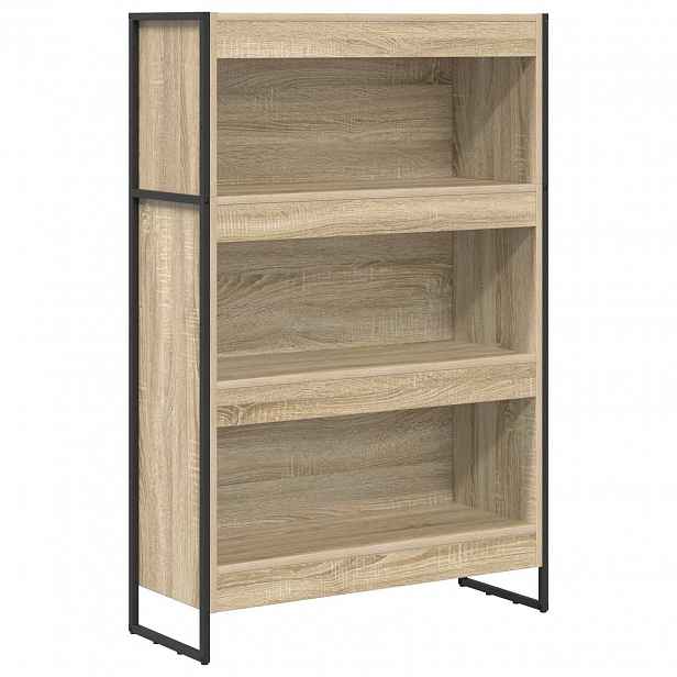 vidaXL Knihovna 80 x 30 x 121 cm Kompozitní dřevo Sonoma