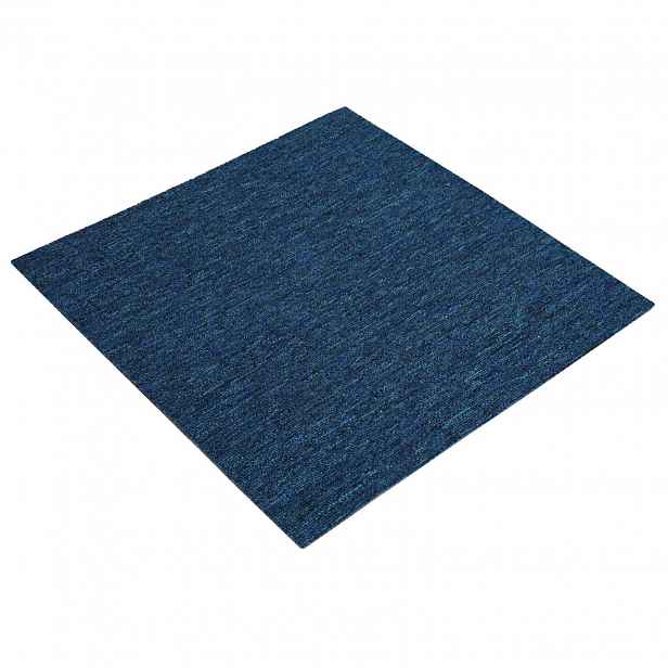vidaXL Kobercová dlaždice Modrá 50 x 50 cm 20 ks PP a bitumen