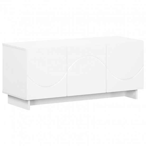 vidaXL TV stolek 90 x 34.5 x 40 cm Bílá Kompozitní dřevo