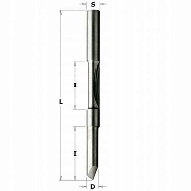 Cmt 716.061.11 Fréza Hm D=6 I=18+18 L=70 Z=1+1 S=6