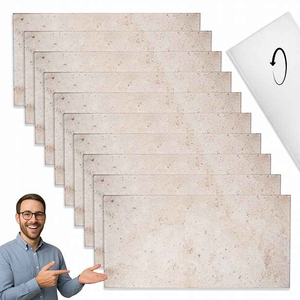 Nástěnný panel Xps Cihlová omítka Červený strukturovaný beton 114XL 10 ks