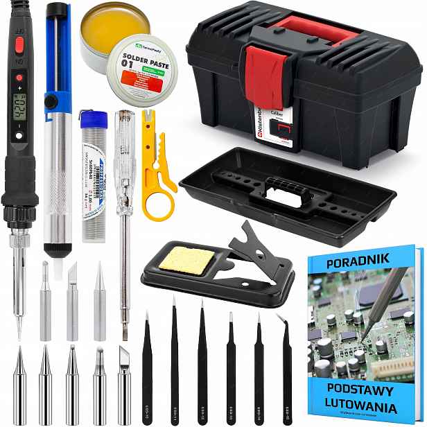 Přesná Baňková Páječka S801A 80W S Regulací Teploty Sada 23v1