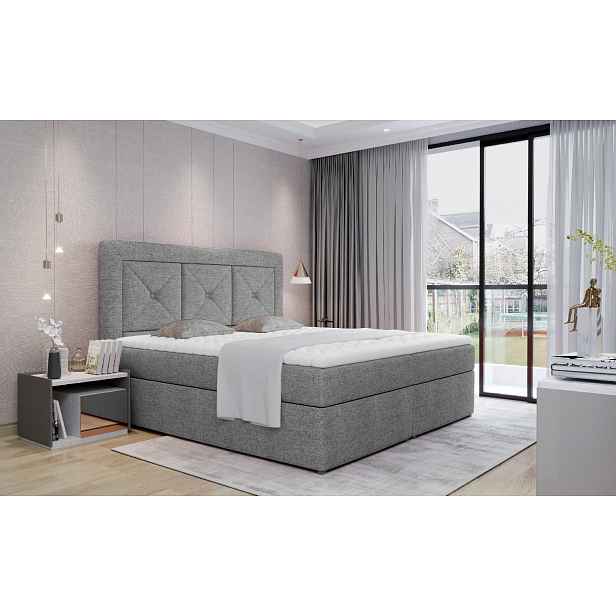 Boxspring Idris Rozměr: 160 x 200 cm, látka: Sawana 21