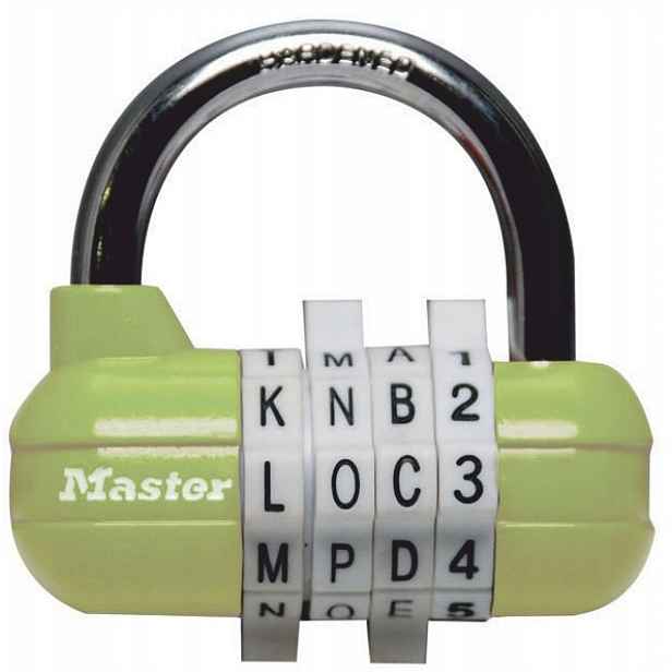 Kombinačný visiaci zámok horizontálne 1534EURD Master Lock zelený