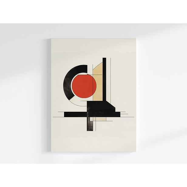 Plakát Grafika Geometrie Kolo Abstrakce Bauhaus 75x100