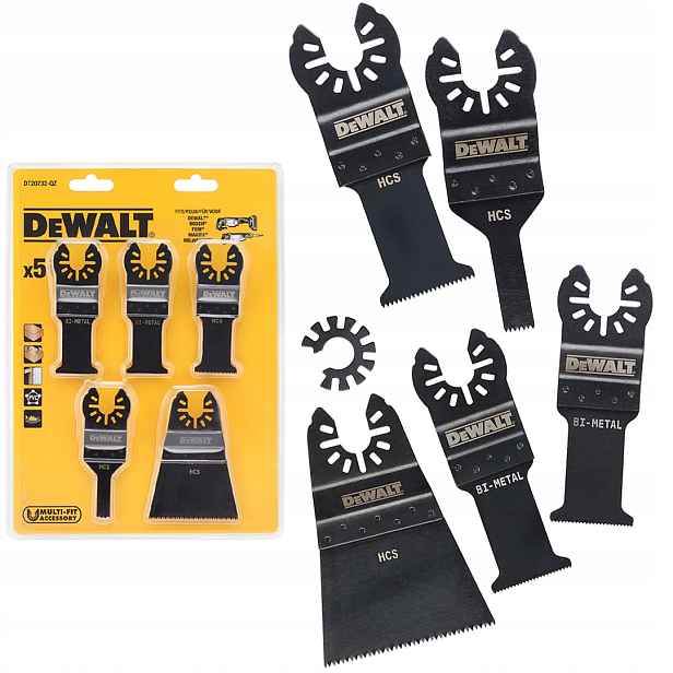 Sada 5 pilových listů pro multitool DeWALT DT20732