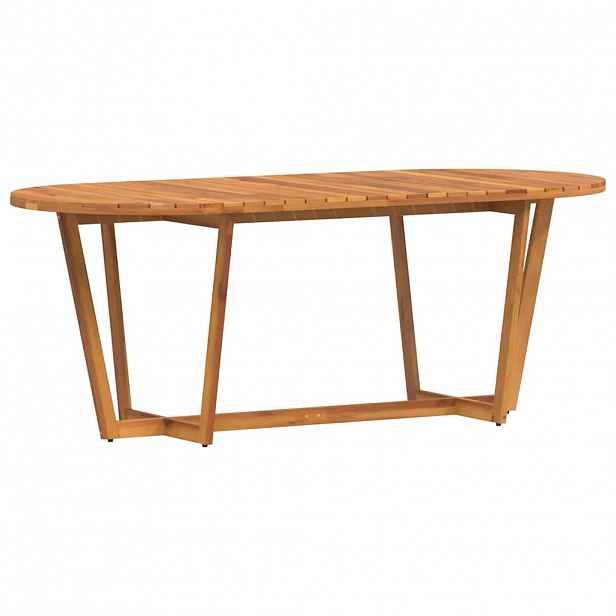 vidaXL Zahradní jídelní stůl oválný 200 x 90 x 75 cm masivní akácie